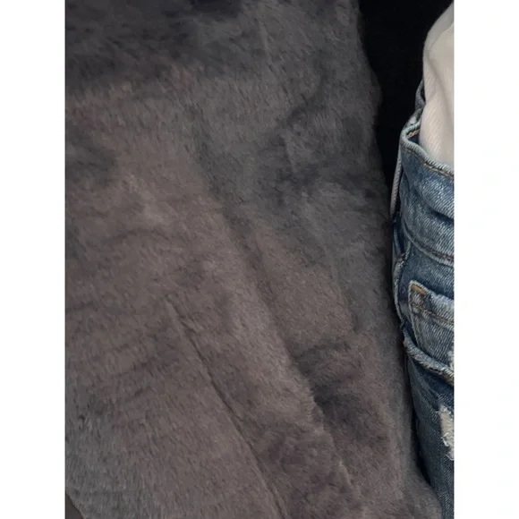 MYSTREE Beautiful Sherpa charcoal vest sz S M L - Picture 10 of 10